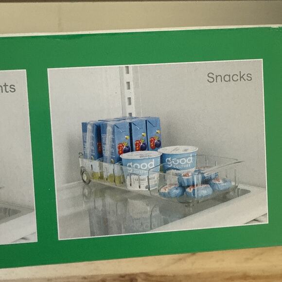 YouCopia RollOut Fridge Caddy, 6" Wide 6" Wide, Clear - Picture 11 of 12